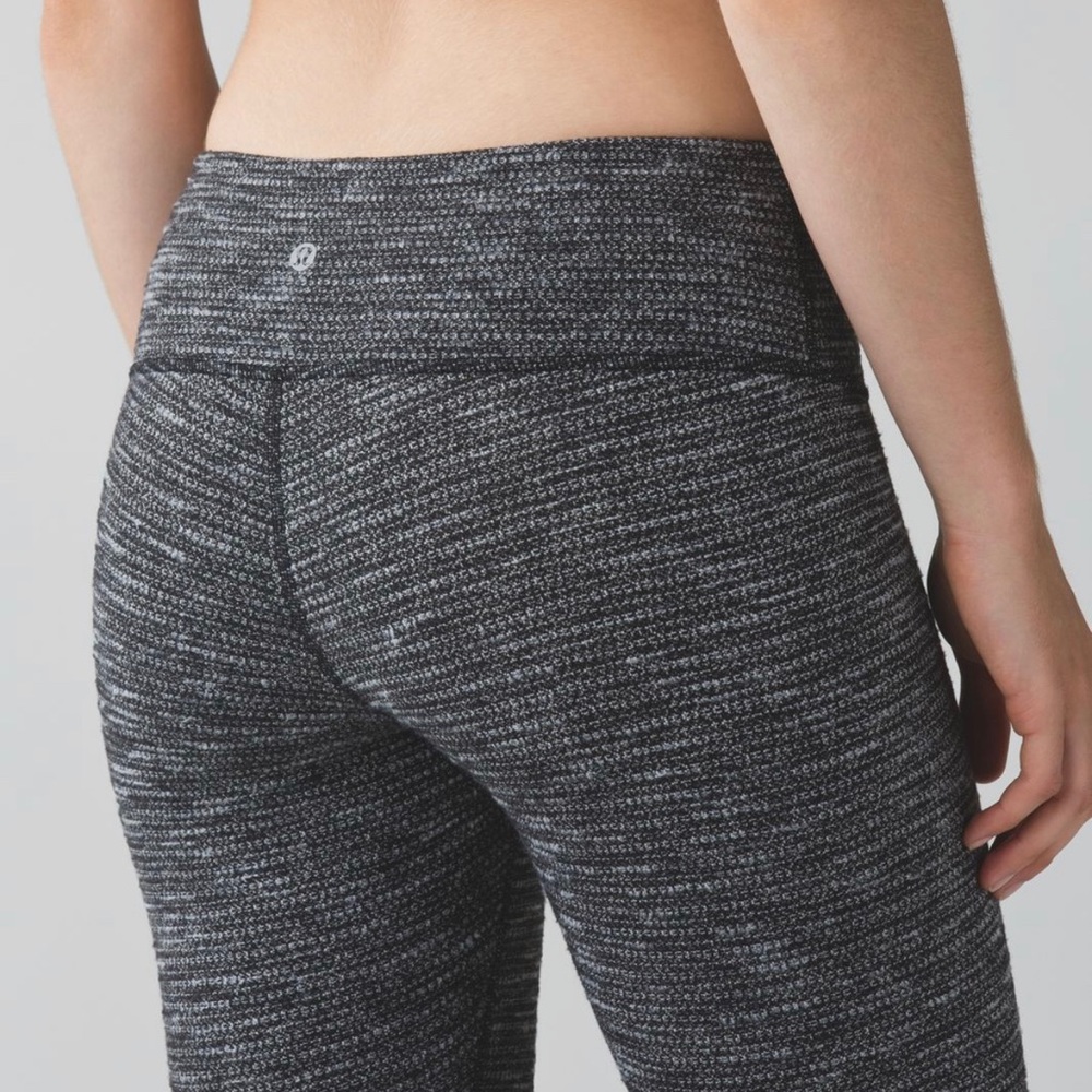 Lululemon Heathered Grey Wunder Under Leggings